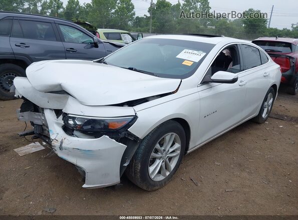 1G1ZE5ST7HF194377 2017 CHEVROLET MALIBU White წინა მარცხენა ხედი სამი მეოთხედიდან