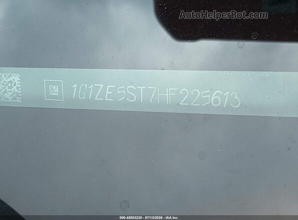 1G1ZE5ST7HF225613 2017 CHEVROLET MALIBU Silver Widok komory silnika