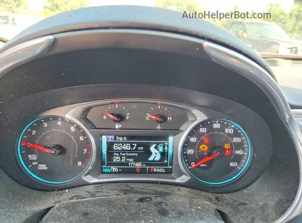 1G1ZE5ST8GF280599 2016 CHEVROLET MALIBU Red Instrument cluster view