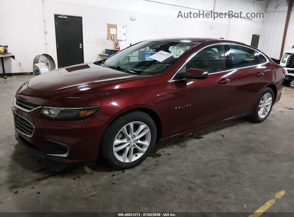 1G1ZE5STXGF213440 2016 CHEVROLET MALIBU Темно-бордовый Передняя левая четверть