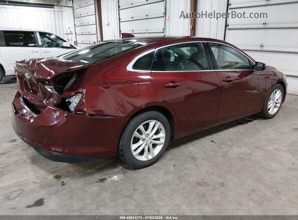 1G1ZE5STXGF213440 2016 CHEVROLET MALIBU Темно-бордовый Задняя правая четверть