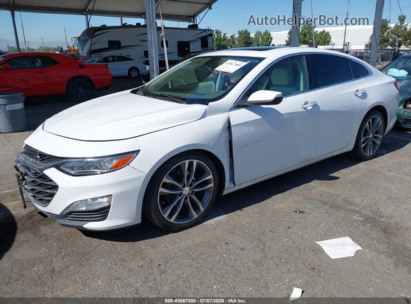 1G1ZE5SX2LF051817 2020 CHEVROLET MALIBU White წინა მარცხენა ხედი სამი მეოთხედიდან
