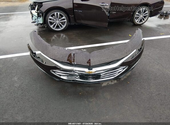 1G1ZE5SX3MF040262 2021 CHEVROLET MALIBU Maroon Instrument cluster view