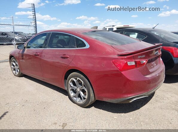 1G1ZG5ST0KF189734 2019 CHEVROLET MALIBU Red Rear left