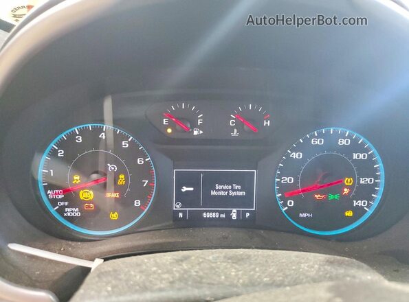 1G1ZG5ST2KF187385 2019 CHEVROLET MALIBU Blue ხელსაწყოთა პანელის ხედი