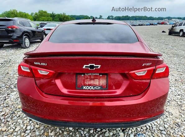 1G1ZG5ST4KF208852 2019 CHEVROLET MALIBU Red Rear view