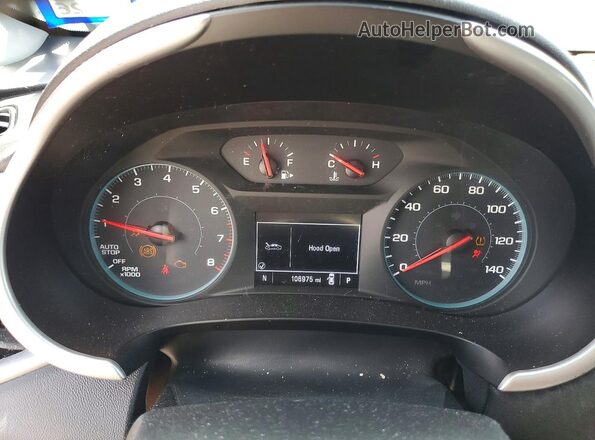 1G1ZG5ST6KF191083 2019 CHEVROLET MALIBU Черный Вид щитка приборов