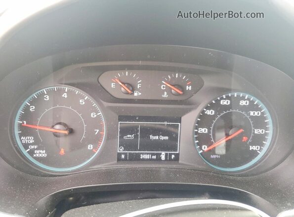 1G1ZG5ST8NF213640 2022 CHEVROLET MALIBU Black Вид щитка приладів