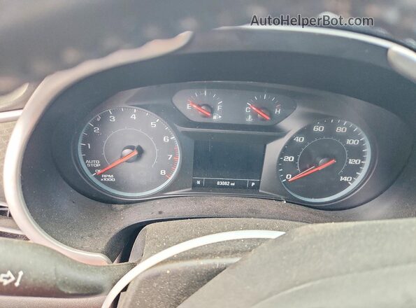 1G1ZG5ST9MF015986 2021 CHEVROLET MALIBU Maroon Вид щитка приладів