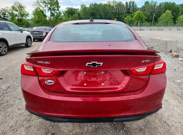 1G1ZG5STXKF192673 2019 CHEVROLET MALIBU Red Vista trasera