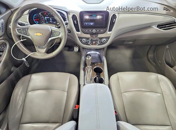 1G1ZH5SX8GF348569 2016 CHEVROLET MALIBU Silver Widok deski rozdzielczej