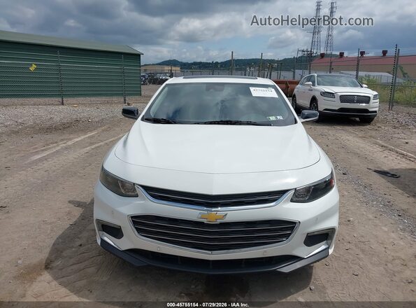 1G1ZJ5SU8GF313380 2016 CHEVROLET MALIBU White Widok zestawu wskaźników