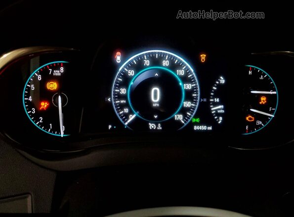 1G4G45G34GF269623 2016 BUICK LACROSSE Серебряный Вид щитка приборов