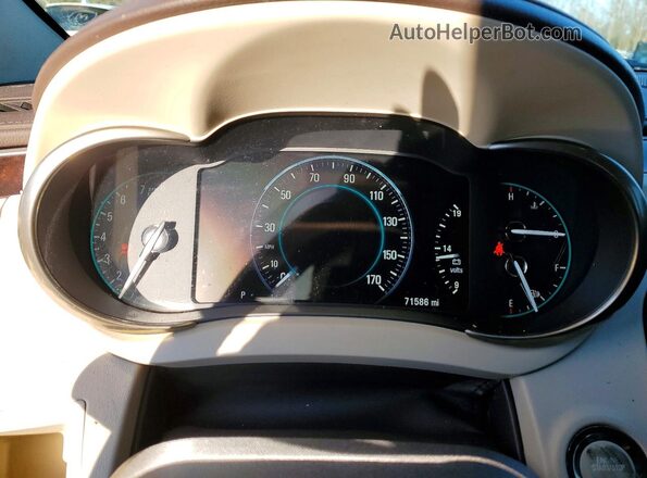 1G4G45G35GF258372 2016 BUICK LACROSSE Gold ხელსაწყოთა პანელის ხედი