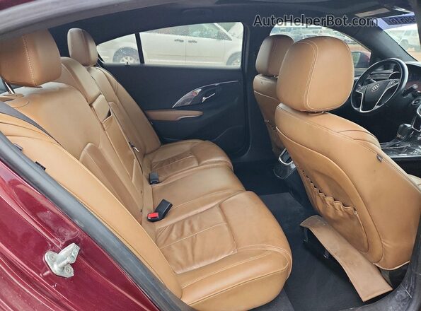 1G4G45G38GF169864 2016 BUICK LACROSSE Burgundy Widok tylnych siedzeń