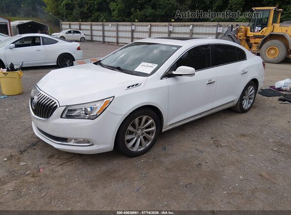 1G4GB5G35GF138464 2016 BUICK LACROSSE White წინა მარცხენა ხედი სამი მეოთხედიდან