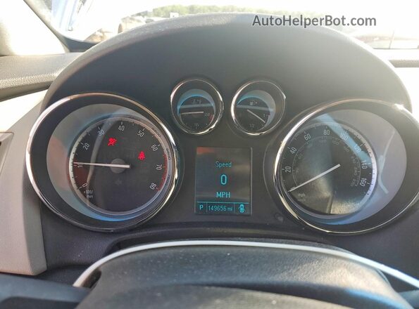 1G4PR5SK0G4114255 2016 BUICK VERANO Silver ხელსაწყოთა პანელის ხედი