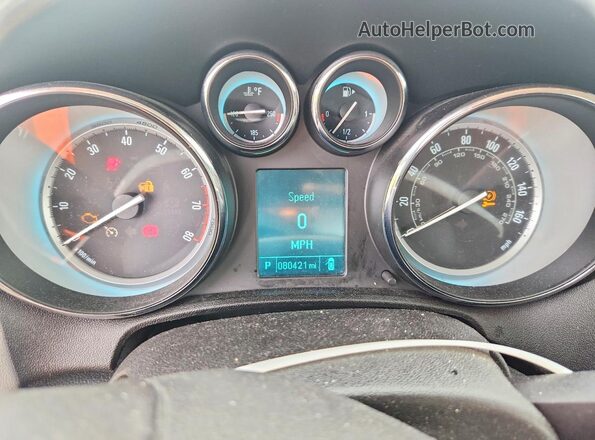 1G4PR5SK6F4179819 2017 BUICK VERANO Silver Instrument cluster view