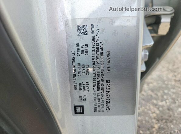 1G4PR5SK6F4179819 2017 BUICK VERANO Silver Engine compartment view