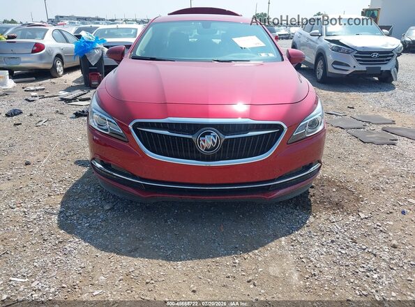 1G4ZN5SZ5JU116091 2018 BUICK LACROSSE Red ხელსაწყოთა პანელის ხედი