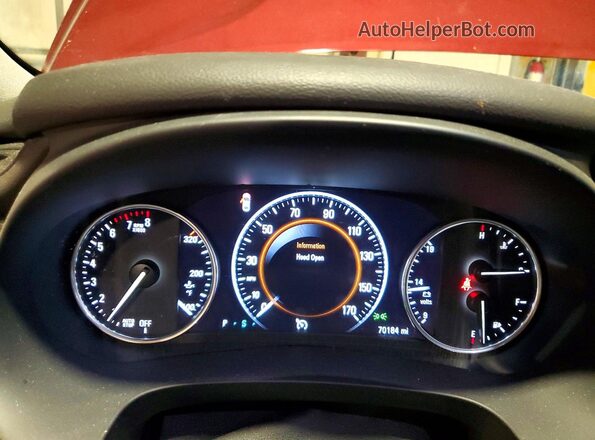 1G4ZP5SS7HU144577 2017 BUICK LACROSSE Бордовый Вид щитка приборов