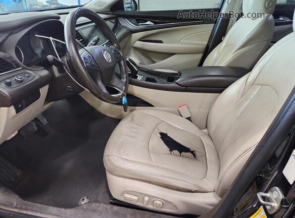 1G4ZP5SS8HU211641 2017 BUICK LACROSSE Black Widok wnętrza z przodu