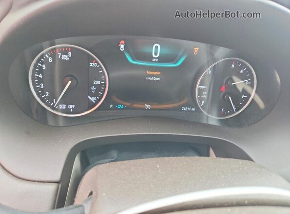 1G4ZP5SS9HU163583 2017 BUICK LACROSSE Blue Вид щитка приладів
