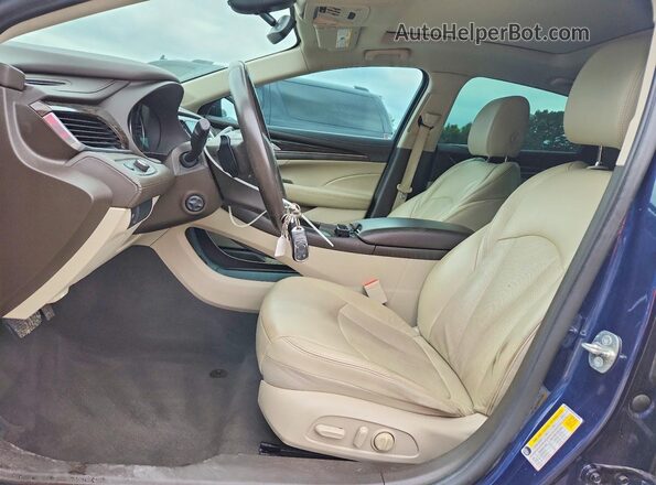 1G4ZP5SS9HU163583 2017 BUICK LACROSSE Blue Вид салону спереду