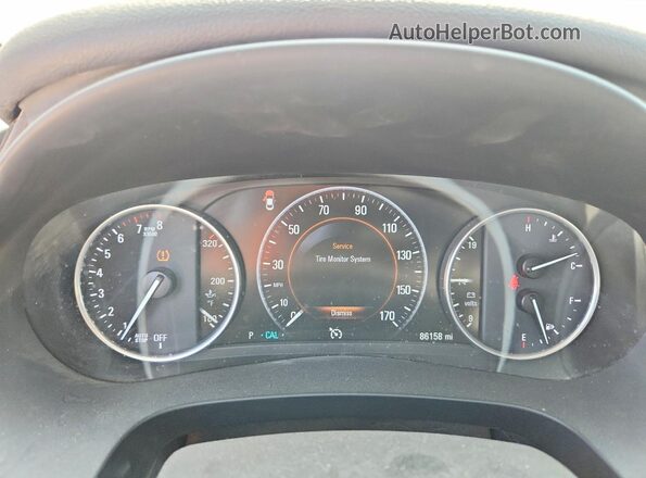 1G4ZP5SS9HU207999 2017 BUICK LACROSSE Blue ხელსაწყოთა პანელის ხედი