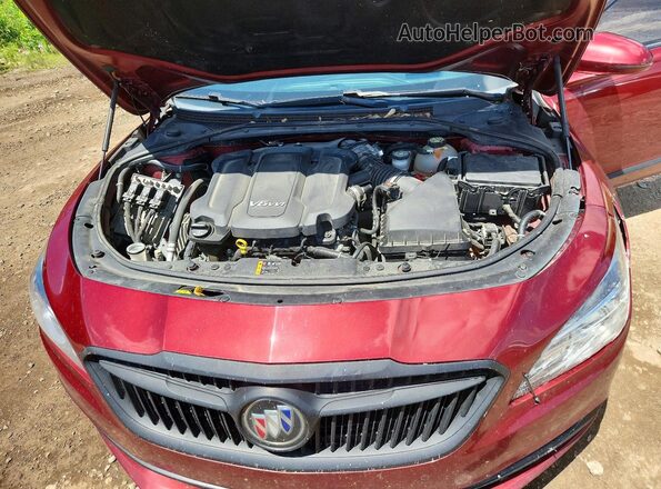 1G4ZR5SS5HU155782 2017 BUICK LACROSSE Красный Вид задней части салона