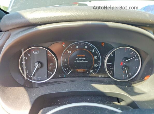 1G4ZS5SS3HU115978 2017 BUICK LACROSSE Black Widok zestawu wskaźników