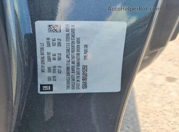 1G6AA1RX9J0152550 2018 CADILLAC ATS Серый Вид подкапотного пространства