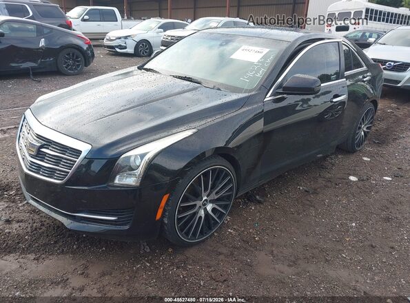1G6AA5RAXG0146218 2016 CADILLAC ATS Black წინა მარცხენა ხედი სამი მეოთხედიდან