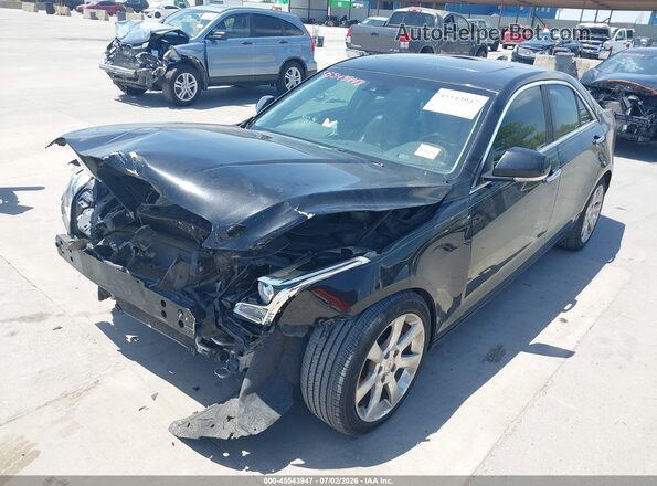 1G6AB5SX0G0100845 2016 CADILLAC ATS Black Առջևի ձախ երեք քառորդ տեսարան