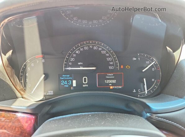 1G6AB5SX6J0140158 2018 CADILLAC ATS White Instrument cluster view