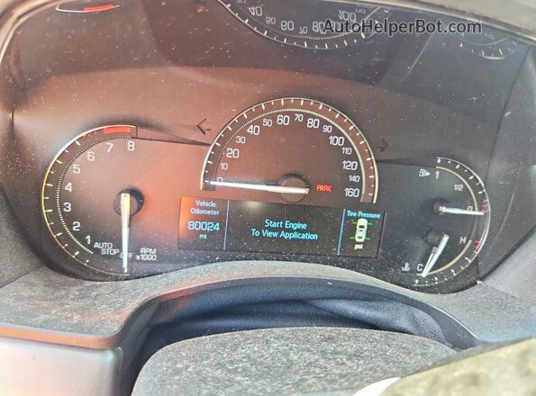 1G6AF1RX8K0105805 2019 CADILLAC ATS Blue Вид щитка приладів