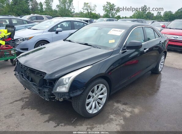1G6AG5RX2H0113007 2017 CADILLAC ATS Black წინა მარცხენა ხედი სამი მეოთხედიდან