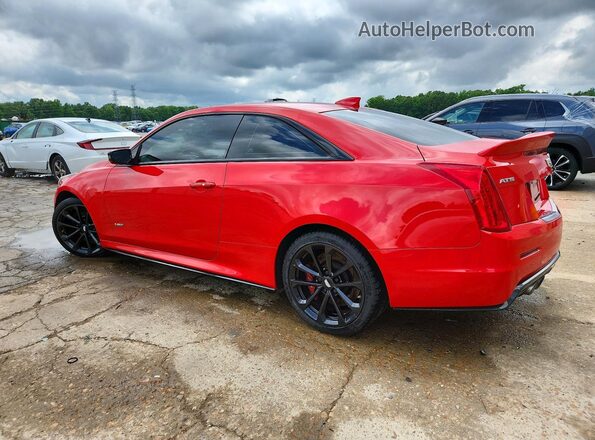 1G6AL1RY9K0119326 2019 CADILLAC ATS-V Red Trasero izquierdo