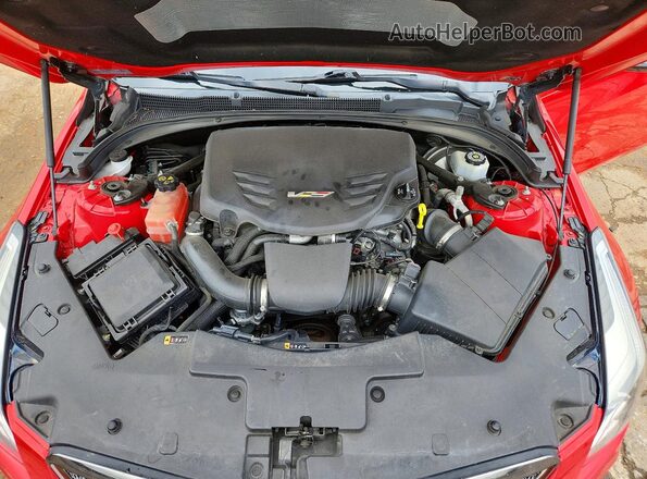 1G6AL1RY9K0119326 2019 CADILLAC ATS-V Red Vista interior trasera