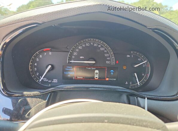 1G6AR5SS0K0113734 2019 CADILLAC CTS White ხელსაწყოთა პანელის ხედი