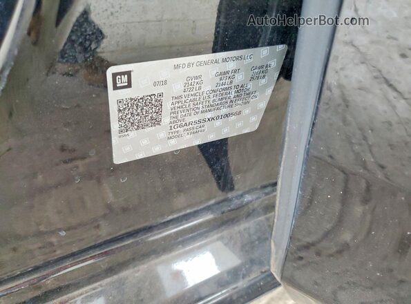 1G6AR5SSXK0100568 2019 CADILLAC CTS Black Engine compartment view