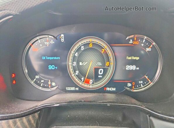 1G6AV5S82G0113631 2016 CADILLAC CTS Черный Вид щитка приборов