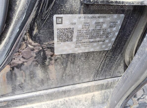 1G6AW5SX4K0140942 2019 CADILLAC CTS Черный Вид подкапотного пространства