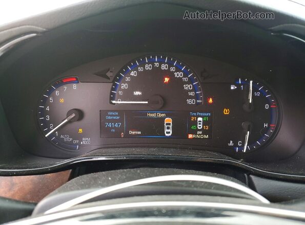 1G6AW5SX6G0102104 2016 CADILLAC CTS Угольный Вид щитка приборов