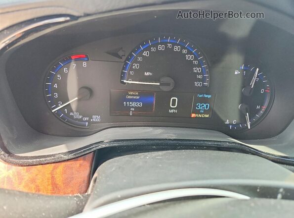 1G6AW5SX7G0102922 2016 CADILLAC CTS Silver Instrument cluster view