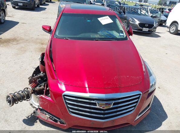 1G6AX5SX2J0138974 2018 CADILLAC CTS Красный Вид панели приборов