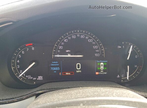 1G6AX5SX5K0143491 2019 CADILLAC CTS Белый Вид щитка приборов