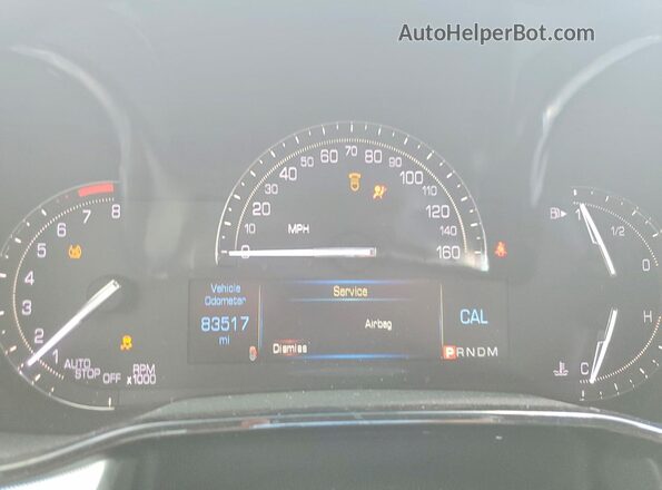 1G6AX5SX6H0144643 2017 CADILLAC CTS White Widok zestawu wskaźników