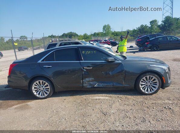 1G6AX5SX7G0102626 2016 CADILLAC CTS Gray Widok wnętrza z tyłu