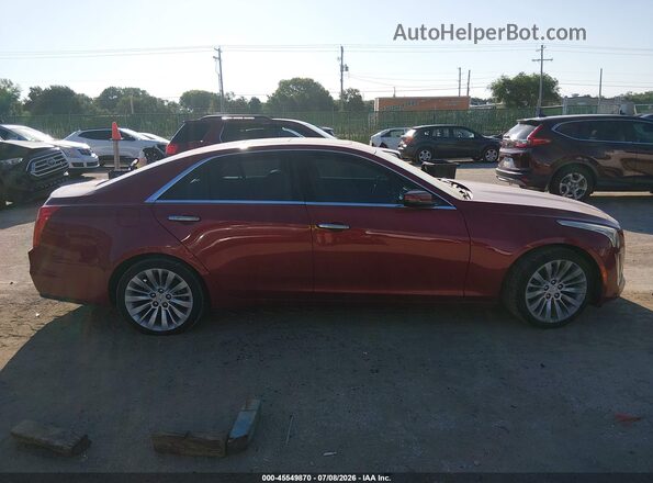 1G6AY5SS1H0157334 2017 CADILLAC CTS Red Widok wnętrza z tyłu